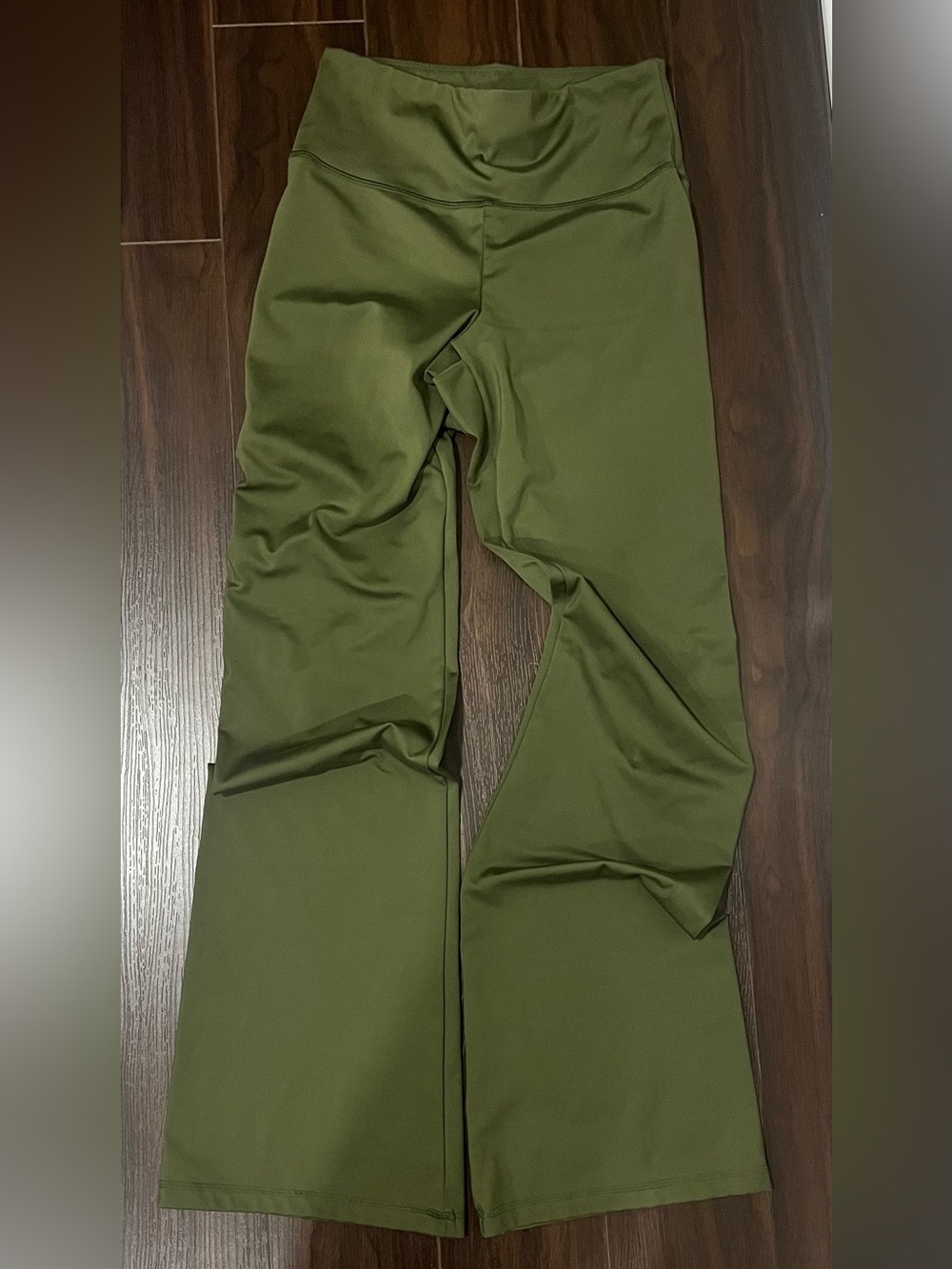 American Eagle Olive Green Flare Yoga Pants